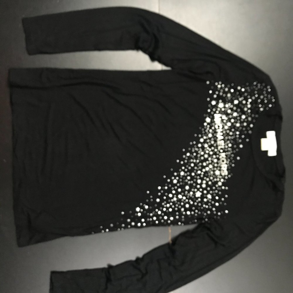 Michael Kors Solid Black T-Shirt - image 2